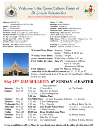 Sunday May 25  2025
