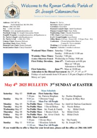 Sunday May 4, 2025