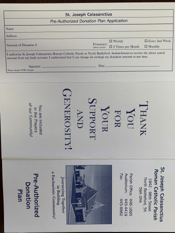Pre-Authorized Donation Form Pg.1